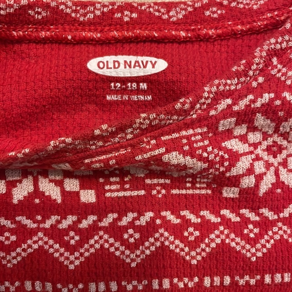 2 Piece Toddler girl’s Christmas Holiday Sweater Tops Size 12-18 months​ - Picture 7 of 8
